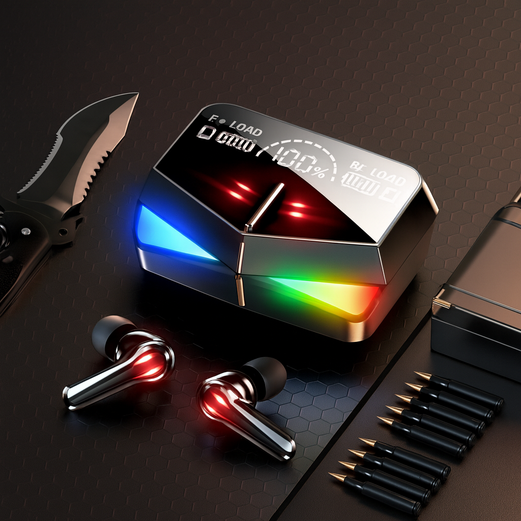 Fones De Ouvido Auricular Bluetooth Wireless Touch Luz Rgb K