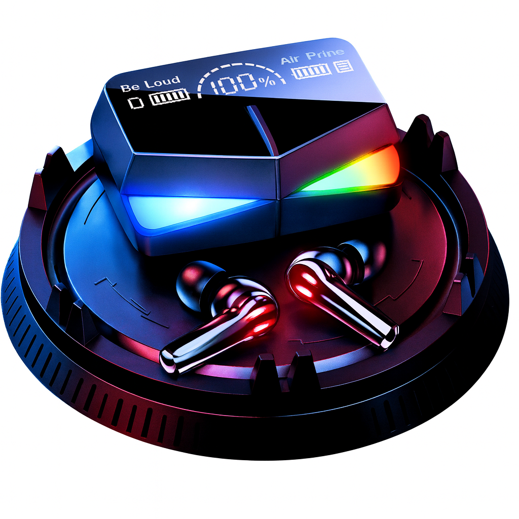 Fones De Ouvido Auricular Bluetooth Wireless Touch Luz Rgb K