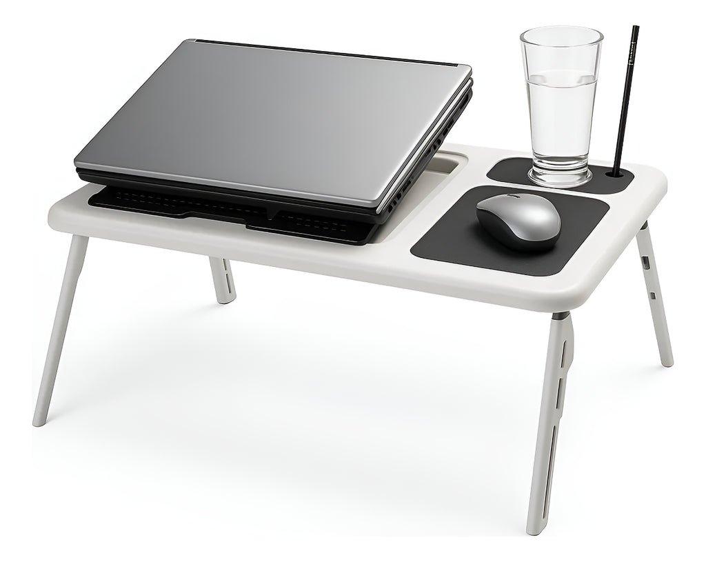 Mesa para Notebook com Cooler – Conforto, Ergonomia e Refrigeração em Qualquer Lugar