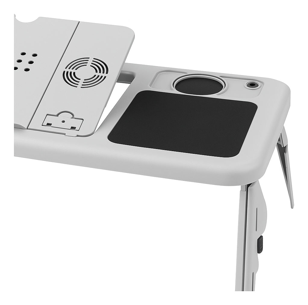 Mesa para Notebook com Cooler – Conforto, Ergonomia e Refrigeração em Qualquer Lugar