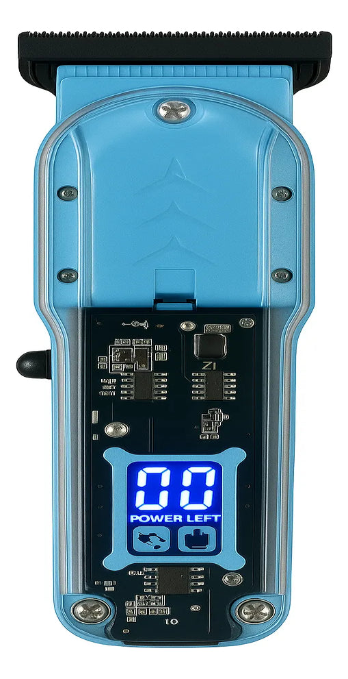 Máquina de Cortar Cabelo Transparente com Visor Digital – TY-8268