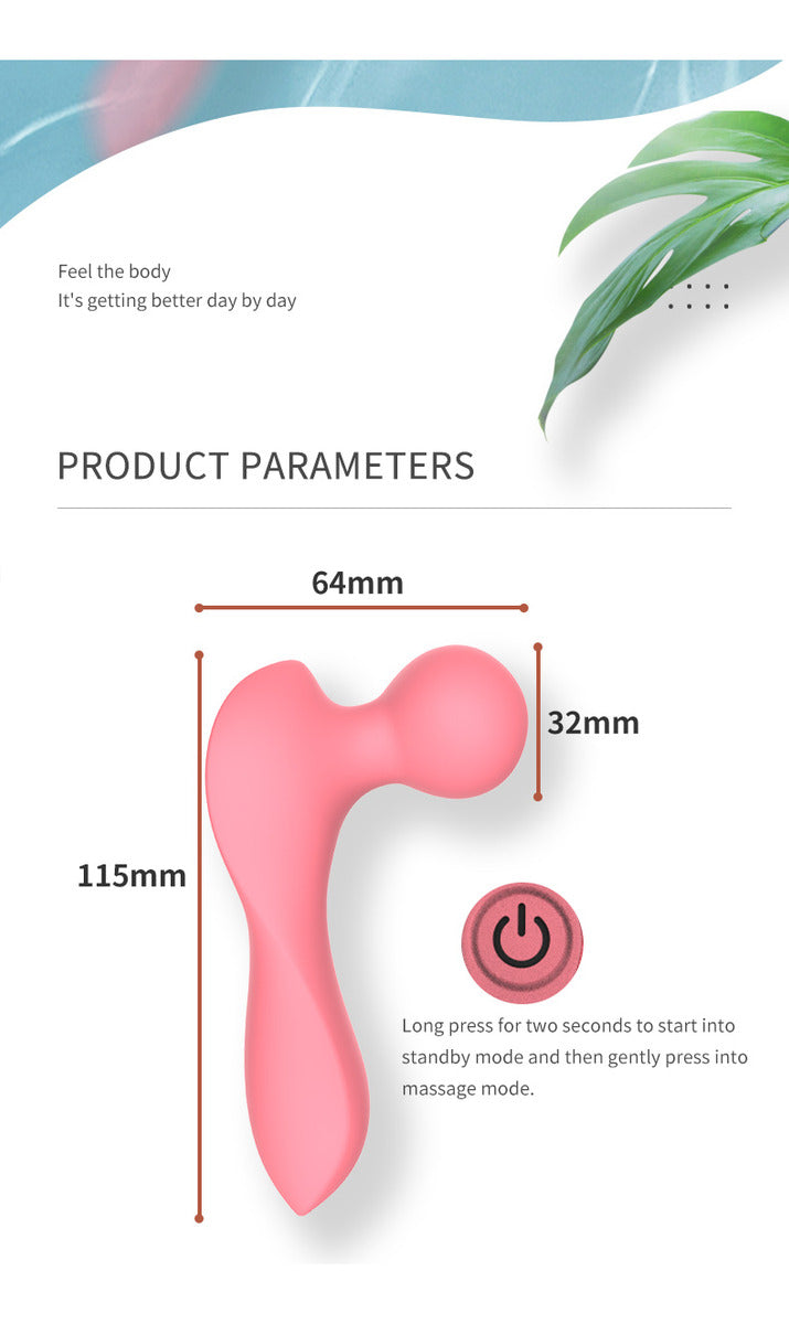 Massageador Portátil em Silicone – Bem-estar e Relaxamento Onde Você Estiver