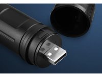 Lanterna Tática Portátil Carregamento Usb Luz Led Rgb Kapbom